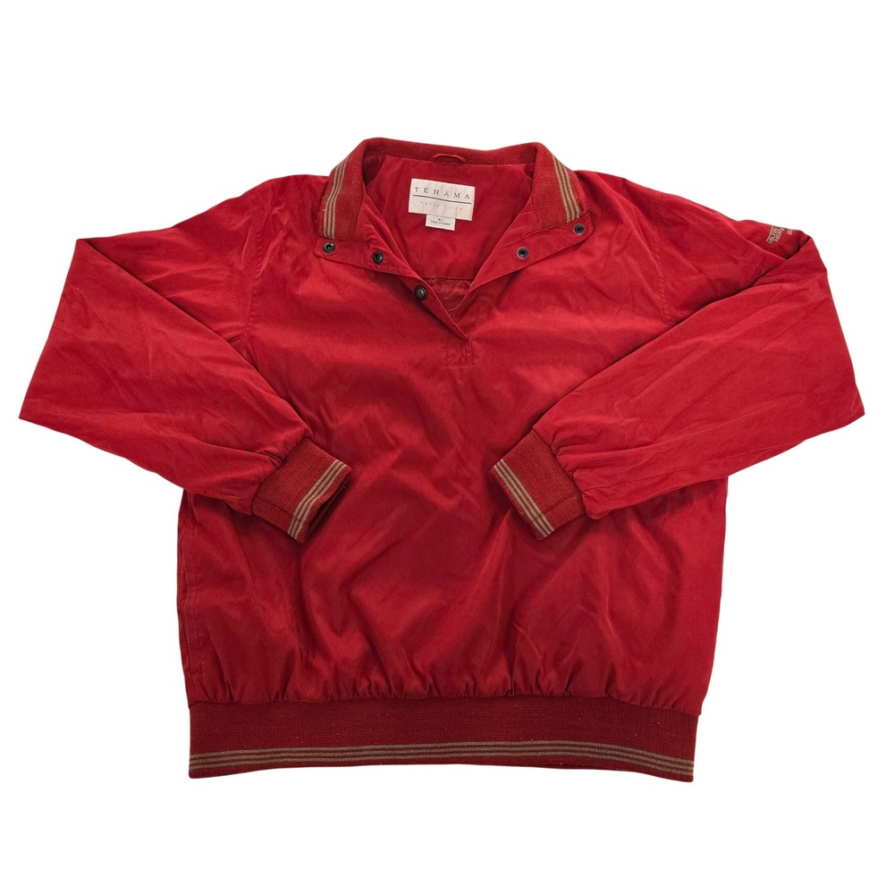 Tehama‎ Nancy Haley Mens XL Red Pullover Windbreaker Hilton Head Marriott Golf